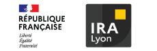 Marianne et logo de l'IRA de Lyon